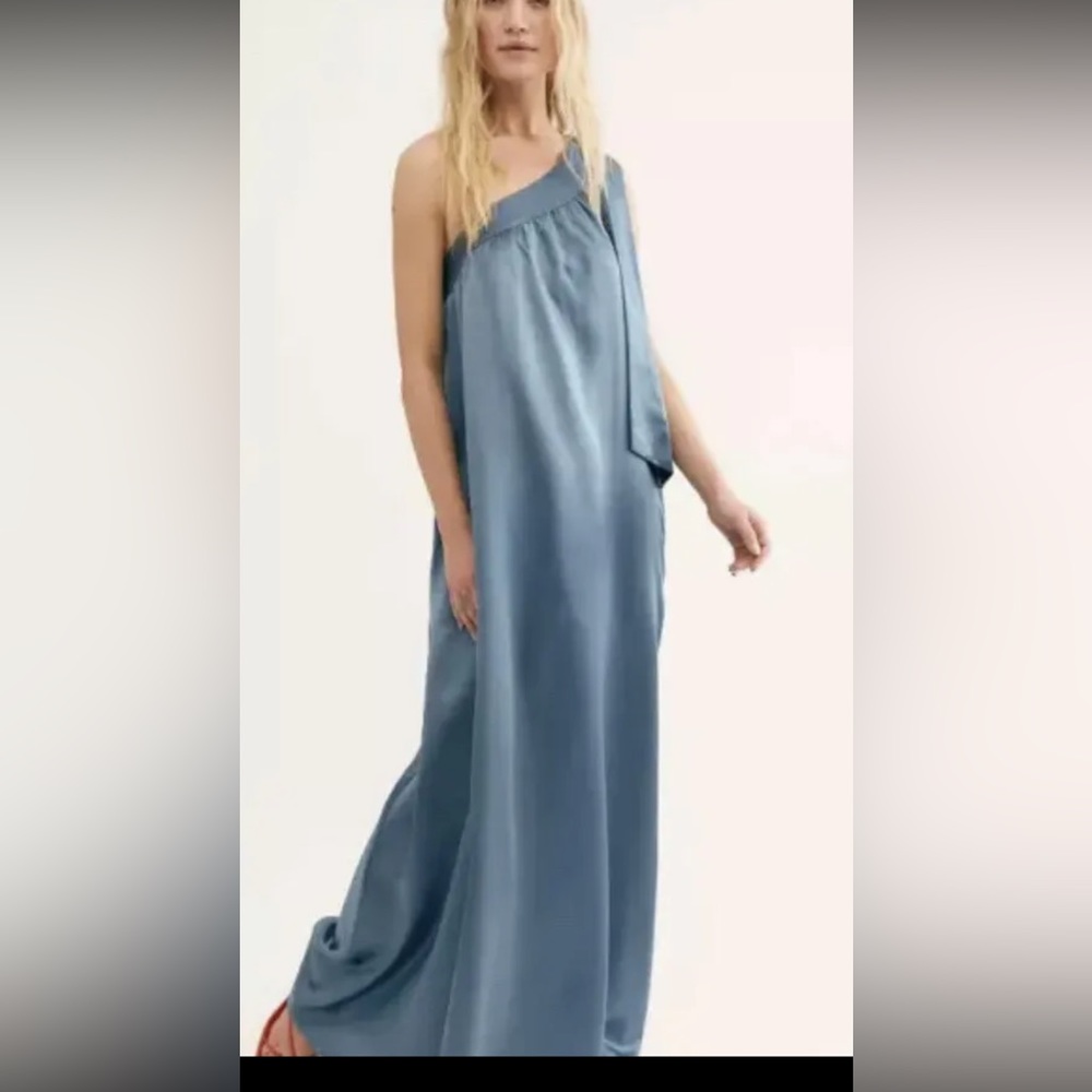 New Free People Soa Dress One Shoulder Maxi Dress Size Small